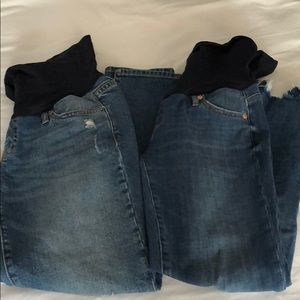 Gap maternity jeans - 2 pack- size 25